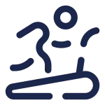 Treadmill Round SVG Icon